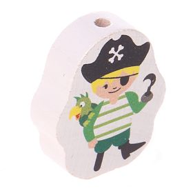 Pirate motif bead - pirate 'Pirate green' 14 in stock 